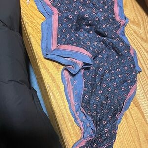 Urban Outfitters Blue and Pink Scarf